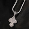 VVS Ice Out Moissanite Cloud Cross Pendant Necklace – Luxurious Style