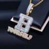 Iced Baguette Cut Moissanite Pendant – DIY Your Own Stunning Jewelry