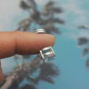 1CT D VVS1 Moissanite Magnetic Six-Claw Stud Earrings for Elegant Style