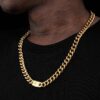 “10mm Cuban Chain with Cross Box Buckle – Stylish & Durable Jewelry”