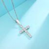 Men’s 1.10 Carat VVS1 Moissanite Cross Pendant – Luxurious & Durable