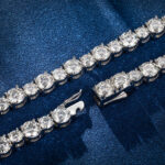 “Sparkling Moissanite Tennis Chain – 6mm x 5mm Mixed Brilliance”