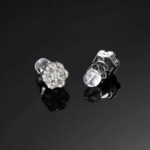 Stunning 4.2CT Moissanite Cluster Hexagon Earrings in 925 Sterling Silver